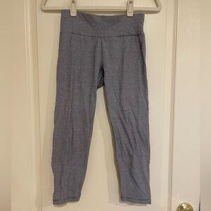Calvin Klein Performance navy blue and white thin stripe leggings​​​​​​​